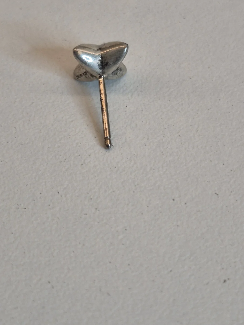 Tiffany & Co. Elsa Petetti Sirius Star Singls Stud Earring & Blue Tiffany Pouch